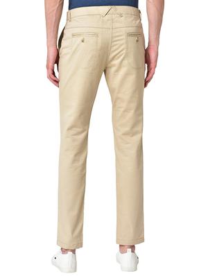 beige solid organic cotton chinos - 16699240 - Standard Image - 3