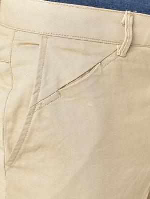 beige solid organic cotton chinos - 16699240 - Standard Image - 5
