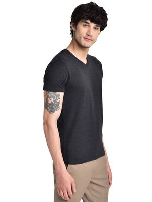 black solid organic cotton t-shirt - 16699256 - Standard Image - 2