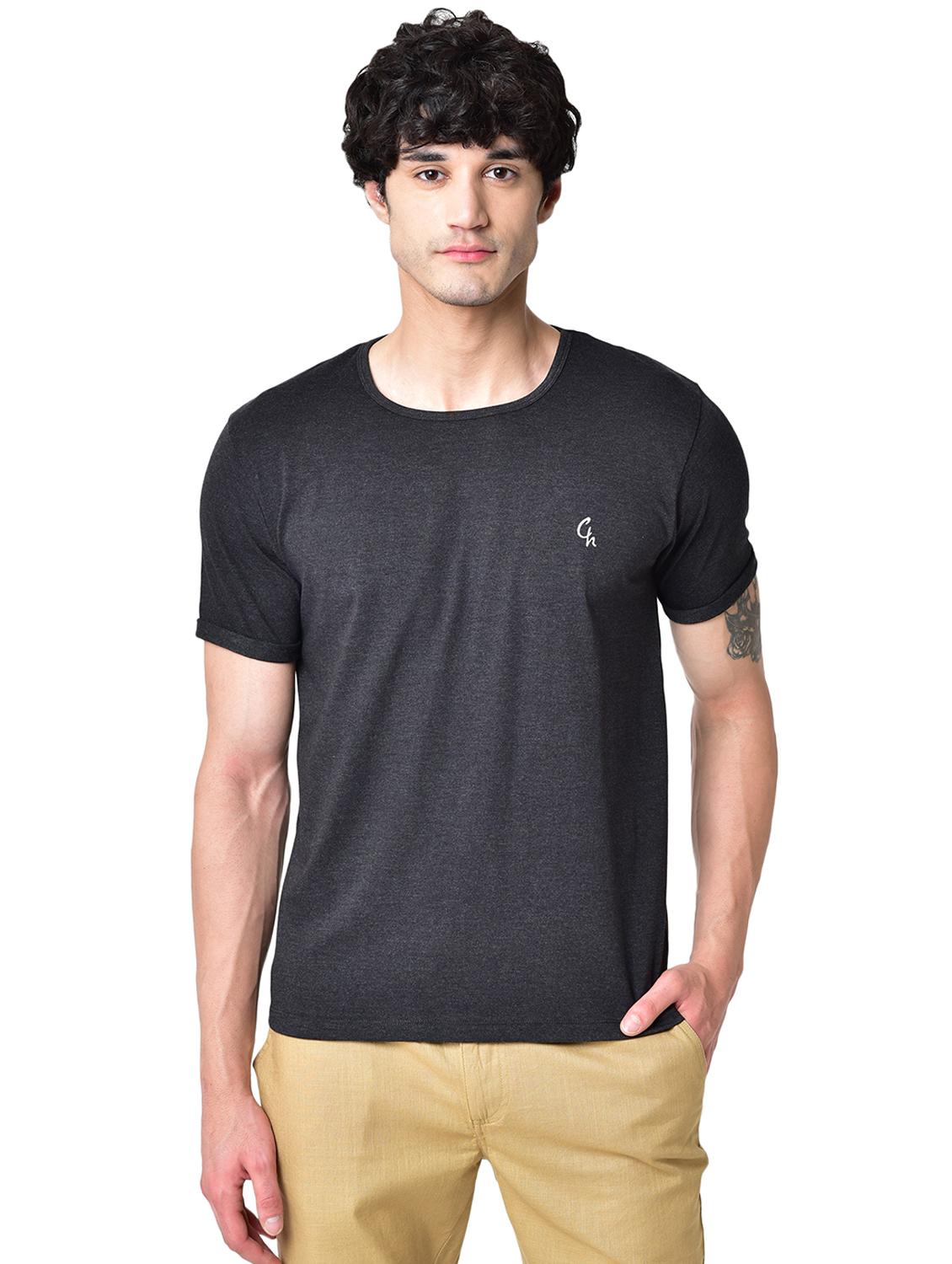 grey solid organic cotton t-shirt - 16699257 - Zoom Image - 1