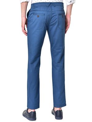 blue solid organic cotton chinos - 16699274 - Standard Image - 3