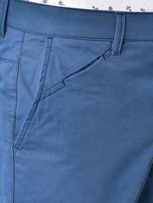 blue solid organic cotton chinos - 16699274 - Standard Image - 5