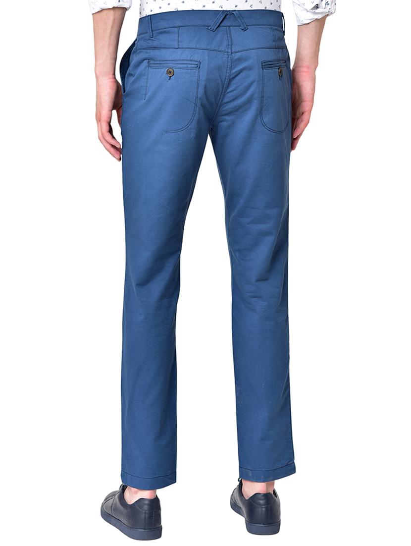 blue solid organic cotton chinos - 16699274 - Zoom Image - 3