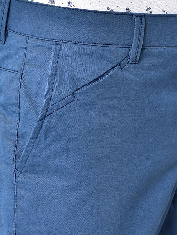 blue solid organic cotton chinos - 16699274 - Zoom Image - 5