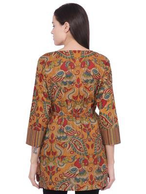 kalamkari a-line kurti - 16699279 - Standard Image - 3