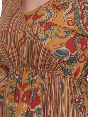 kalamkari a-line kurti - 16699279 - Standard Image - 5