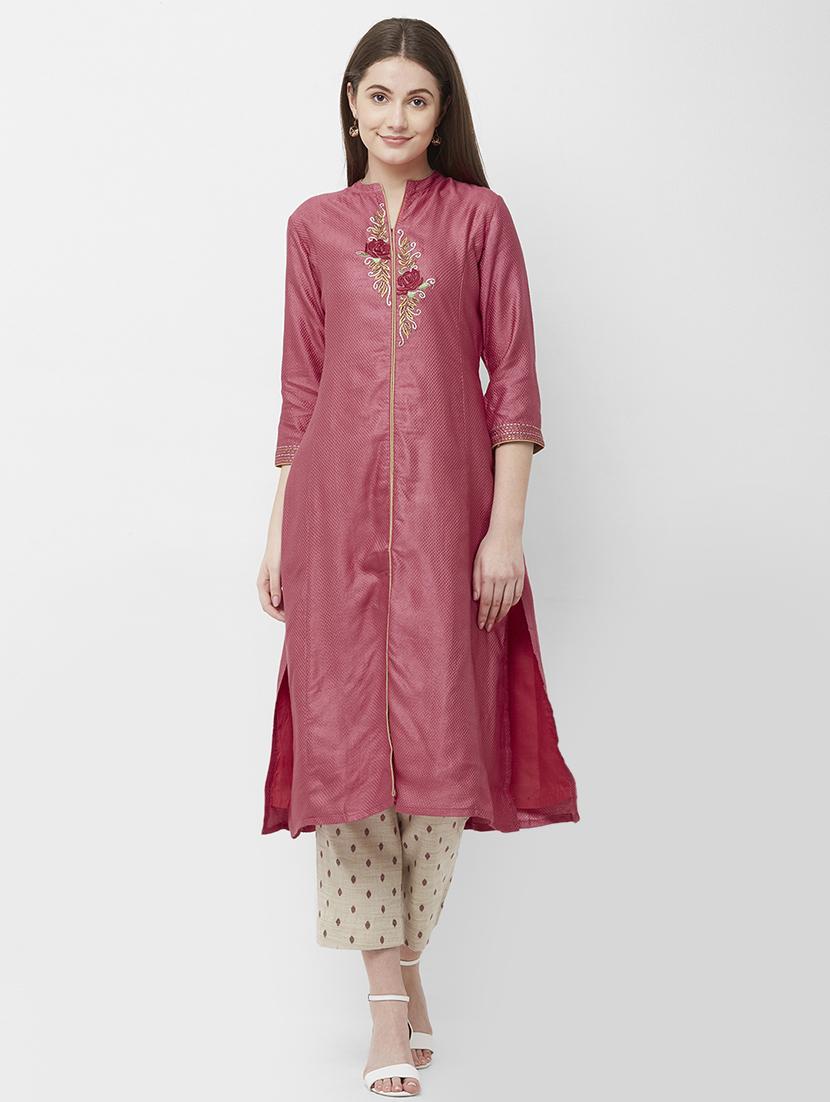 embroidered kurta pant set - 16699704 - Zoom Image - 1