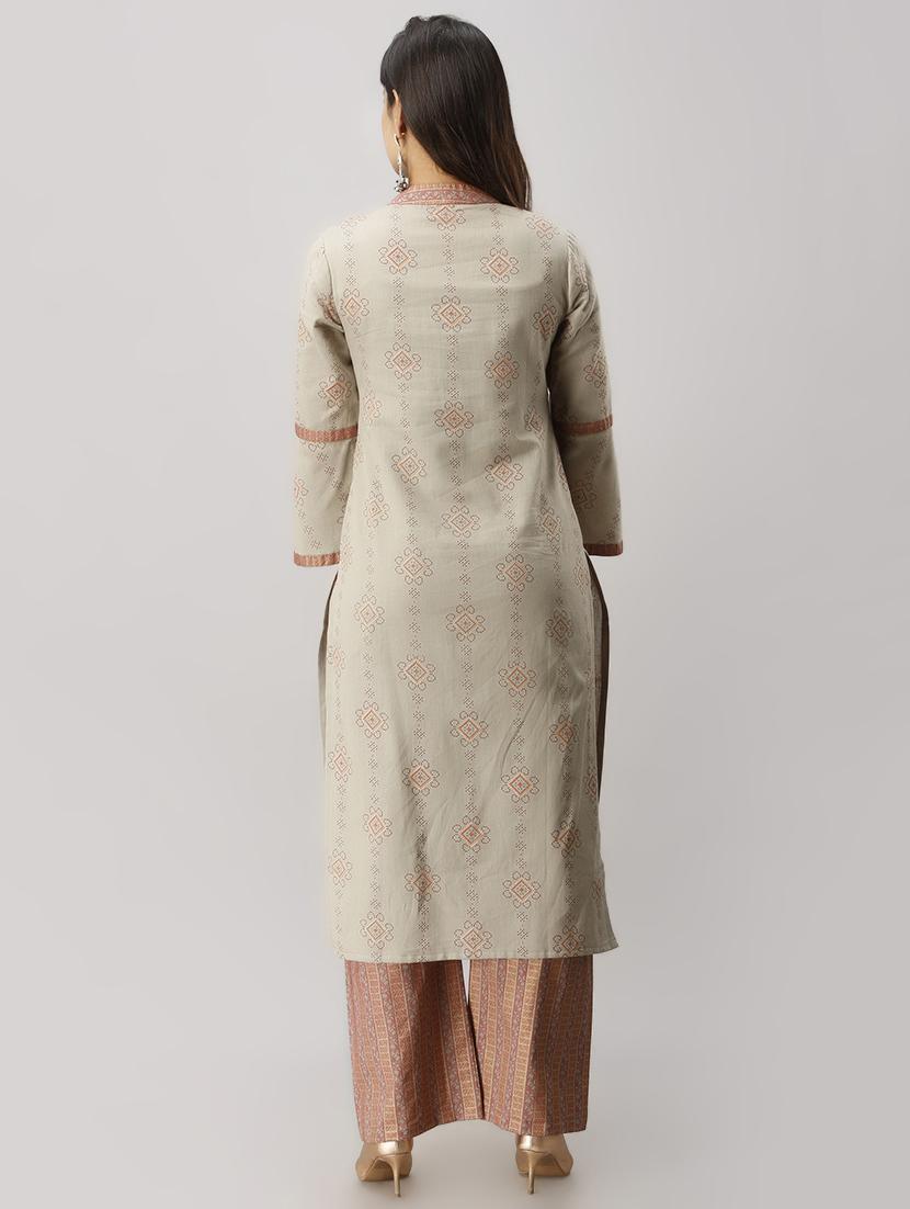 printed kurta palazzo set - 16699819 - Zoom Image - 3