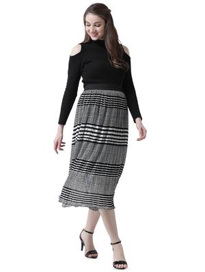 high rise striped pleated skirt - 16699845 - Standard Image - 4