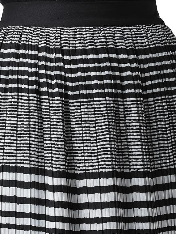 high rise striped pleated skirt - 16699845 - Zoom Image - 5