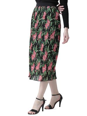 high rise floral pleated skirt - 16699846 - Standard Image - 2