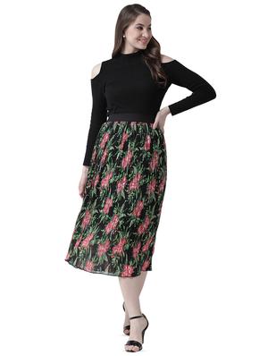high rise floral pleated skirt - 16699846 - Standard Image - 4