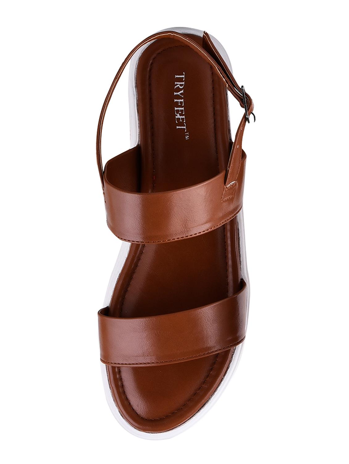 tan back strap sandals - 16699878 - Zoom Image - 4