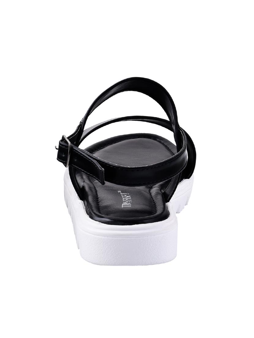 black back strap sandals - 16699879 - Zoom Image - 3