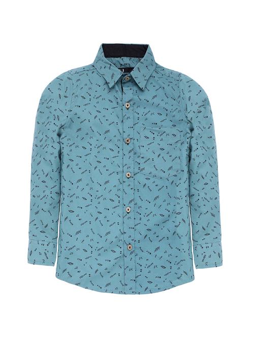 long sleeved pocket detail cotton shirt - 16700000 - Standard Image - 1