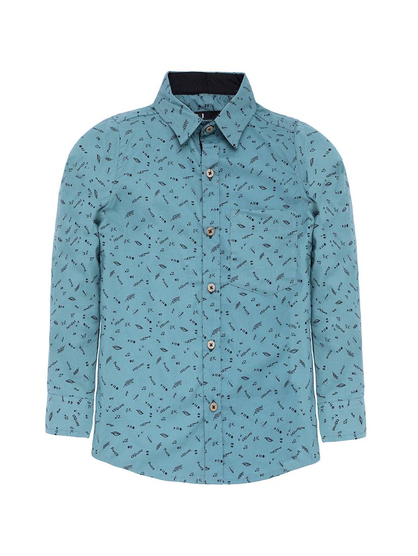 long sleeved pocket detail cotton shirt - 16700000 - Zoom Image - 1