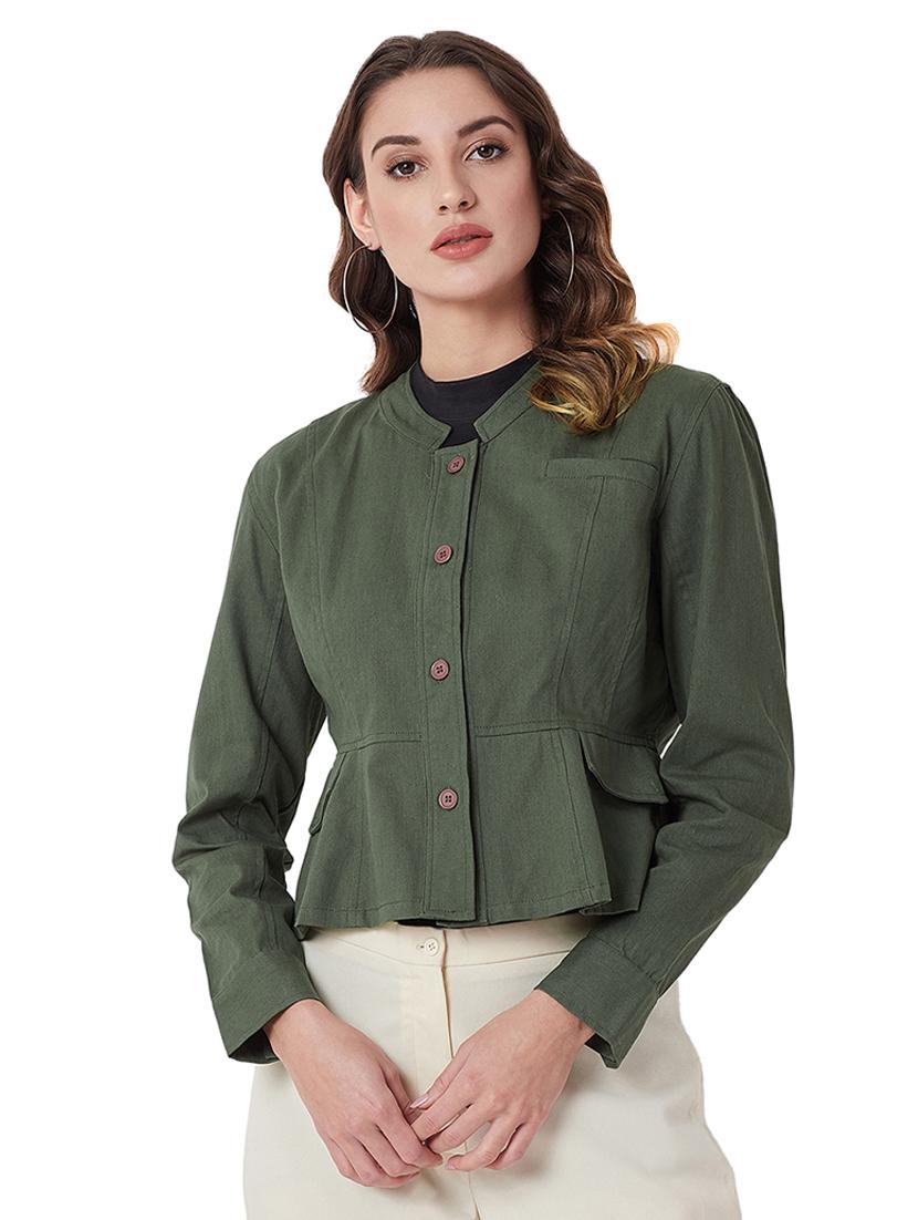 mandarin neck long sleeved jacket - 16700013 - Zoom Image - 1