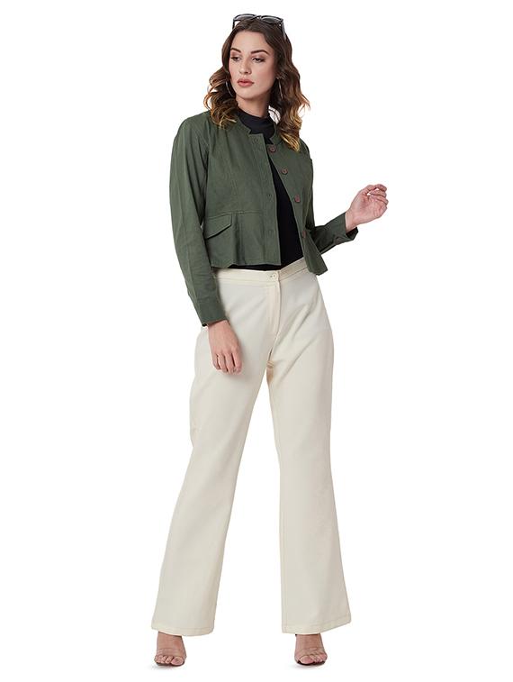 mandarin neck long sleeved jacket - 16700013 - Zoom Image - 4
