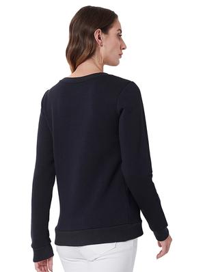 embroidered detail round neck sweatshirt - 16700028 - Standard Image - 3