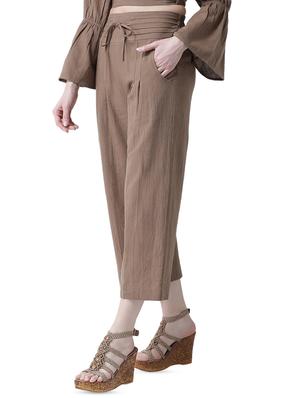 tie front pleated trouser - 16700385 - Standard Image - 2