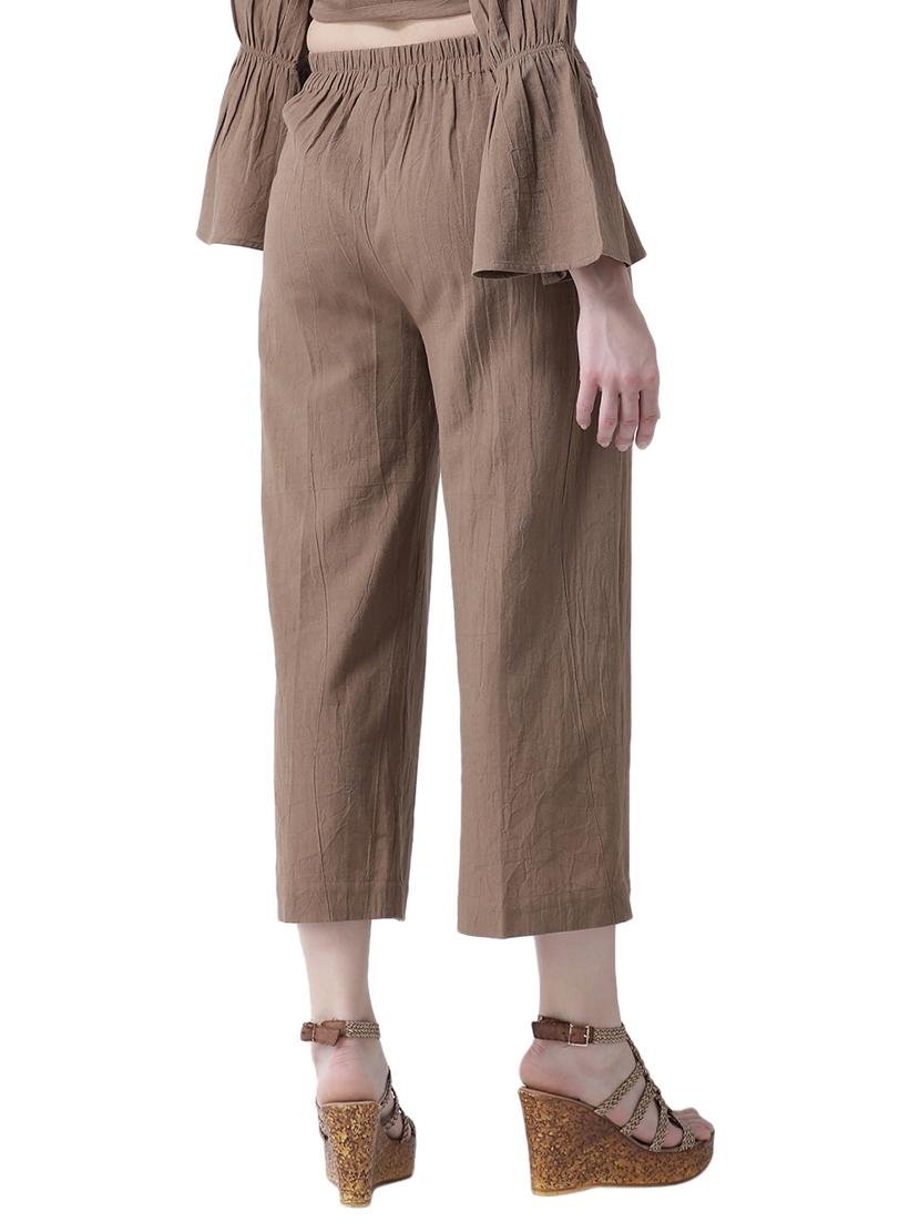 tie front pleated trouser - 16700385 - Zoom Image - 3