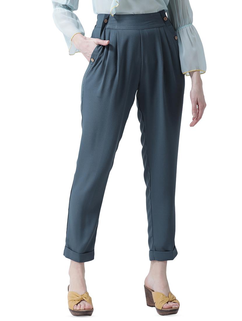 high rise pleated trouser - 16700388 - Zoom Image - 1