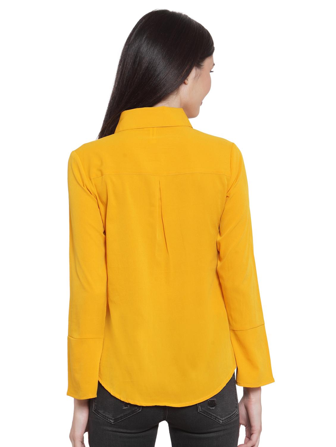 long sleeved solid shirt - 16700666 - Zoom Image - 3