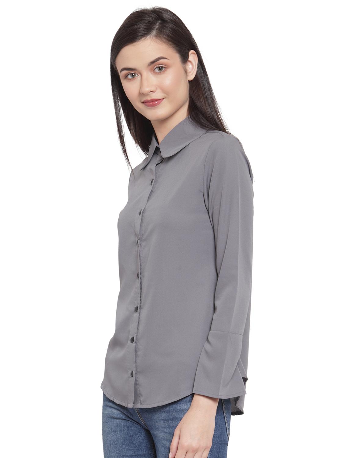 long sleeved solid shirt - 16700668 - Zoom Image - 2