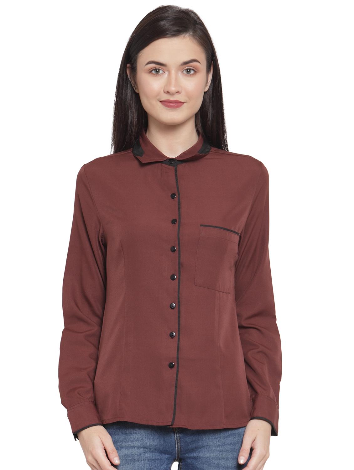 long sleeved solid shirt - 16700676 - Zoom Image - 1