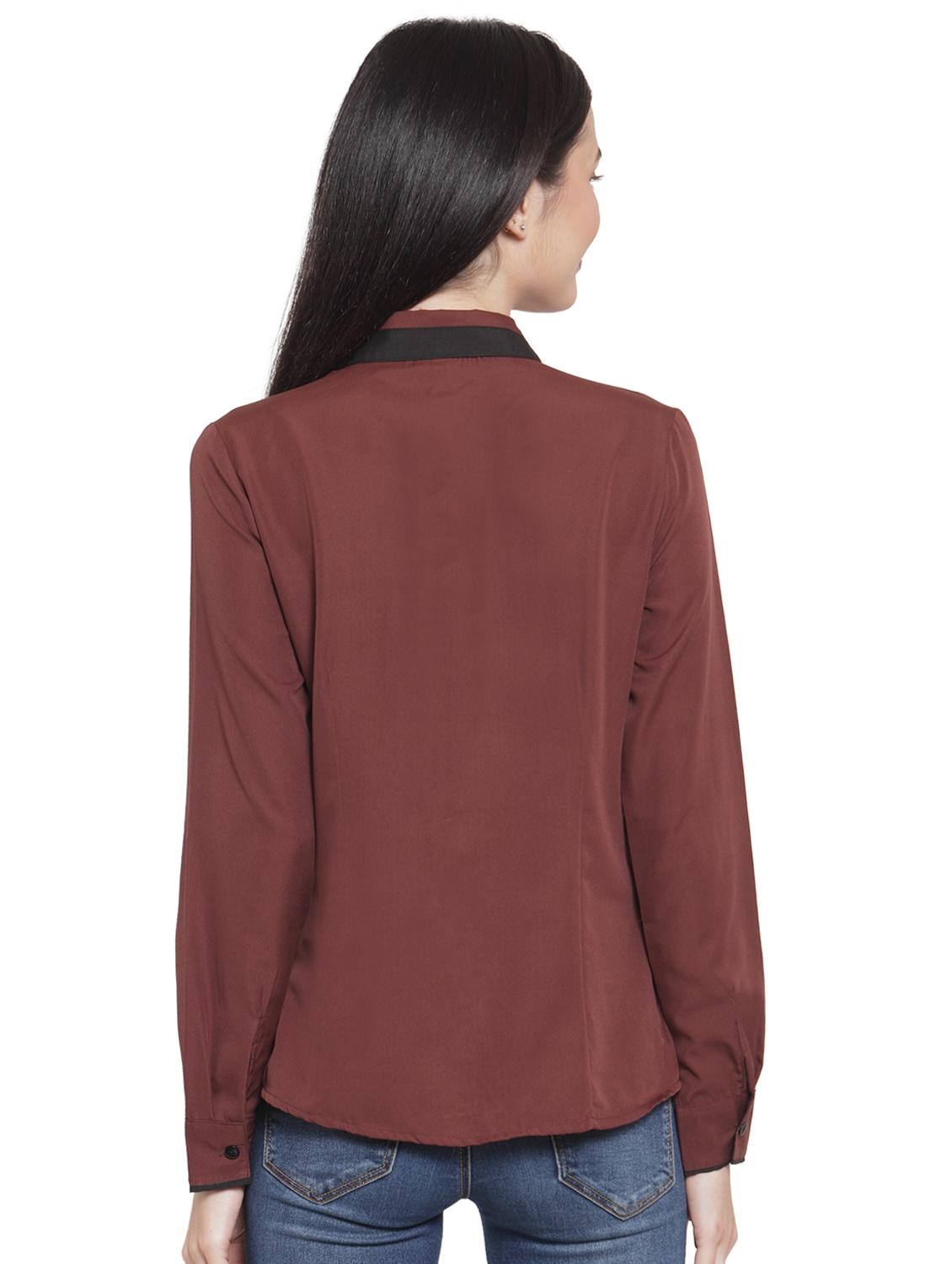 long sleeved solid shirt - 16700676 - Zoom Image - 3