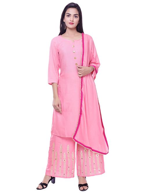 solid straight kurta - 16700815 - Standard Image - 1