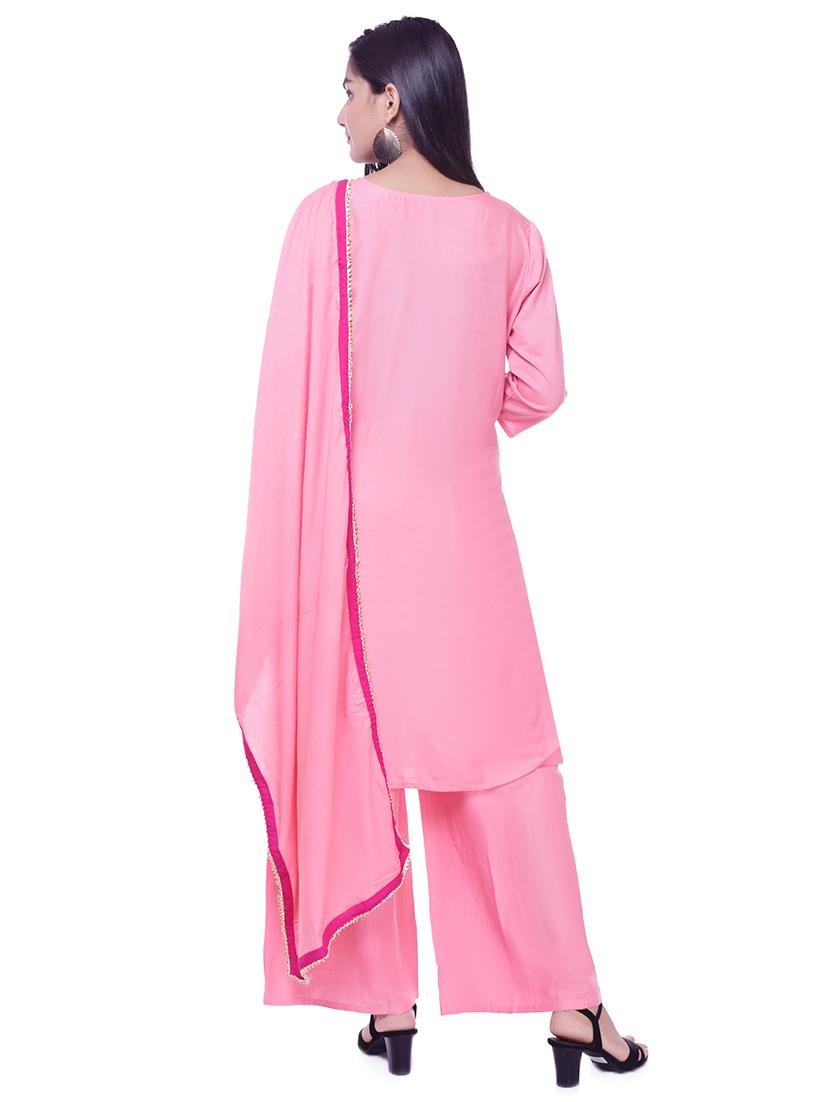 solid straight kurta - 16700815 - Zoom Image - 3