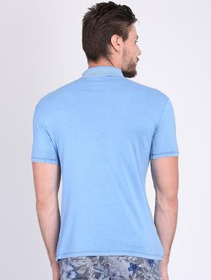 blue solid pocket t-shirt - 16700862 - Standard Image - 3
