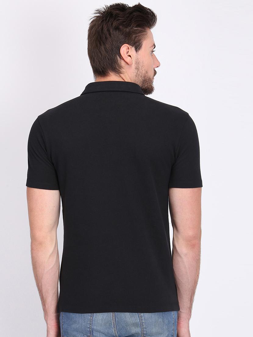 black solid t-shirt - 16700875 - Zoom Image - 3
