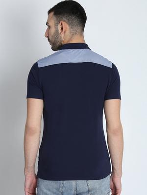 navy blue solid pocket t-shirt - 16700881 - Standard Image - 3