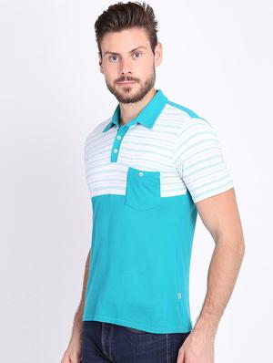 blue striped pocket t-shirt - 16700889 - Standard Image - 2