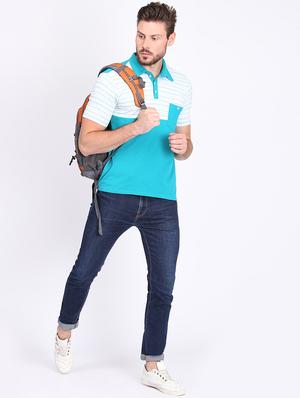 blue striped pocket t-shirt - 16700889 - Standard Image - 4