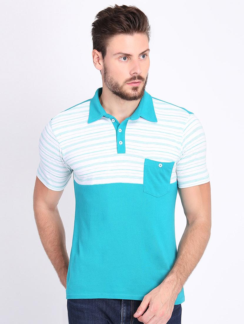 blue striped pocket t-shirt - 16700889 - Zoom Image - 1