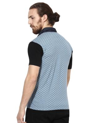 blue printed pocket t-shirt - 16700894 - Standard Image - 3