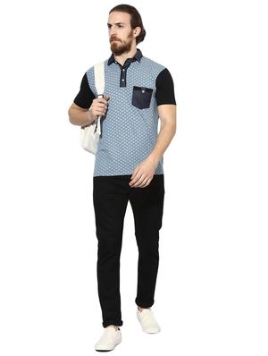blue printed pocket t-shirt - 16700894 - Standard Image - 4