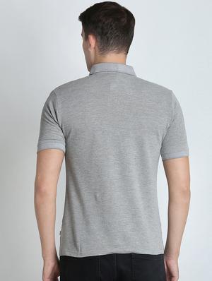 grey front print t-shirt - 16700901 - Standard Image - 3