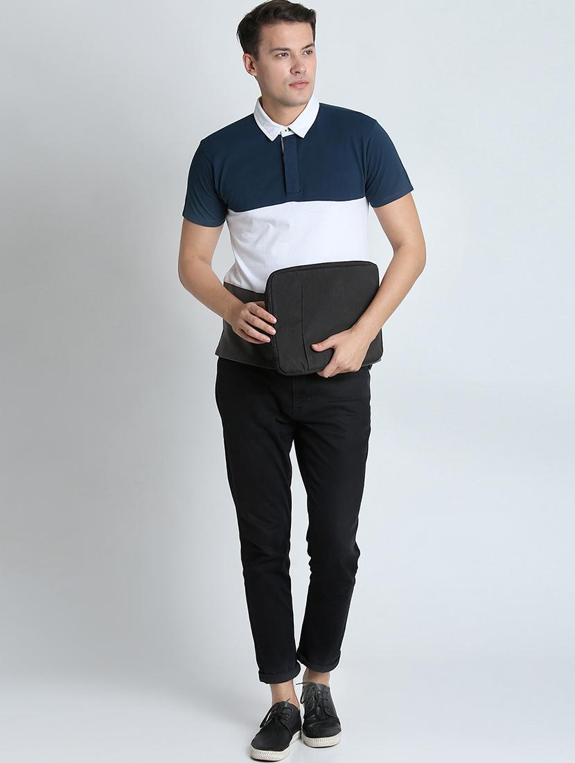 multi color block collared t-shirt - 16700905 - Zoom Image - 4