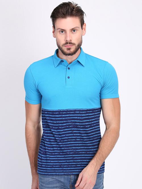 blue striped t-shirt - 16700918 - Standard Image - 1