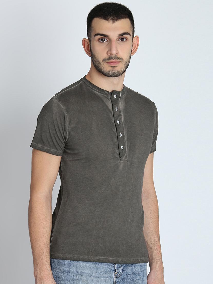 grey solid t-shirt - 16700922 - Zoom Image - 2