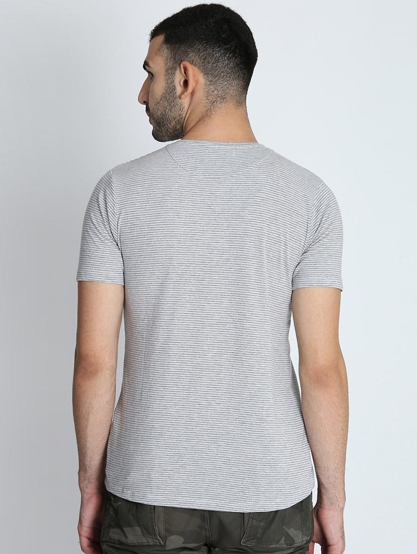 grey striped t-shirt - 16700927 - Zoom Image - 3