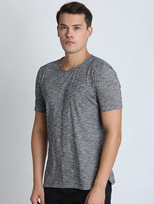 grey solid t-shirt - 16700936 - Standard Image - 2