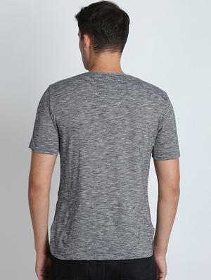 grey solid t-shirt - 16700936 - Standard Image - 3