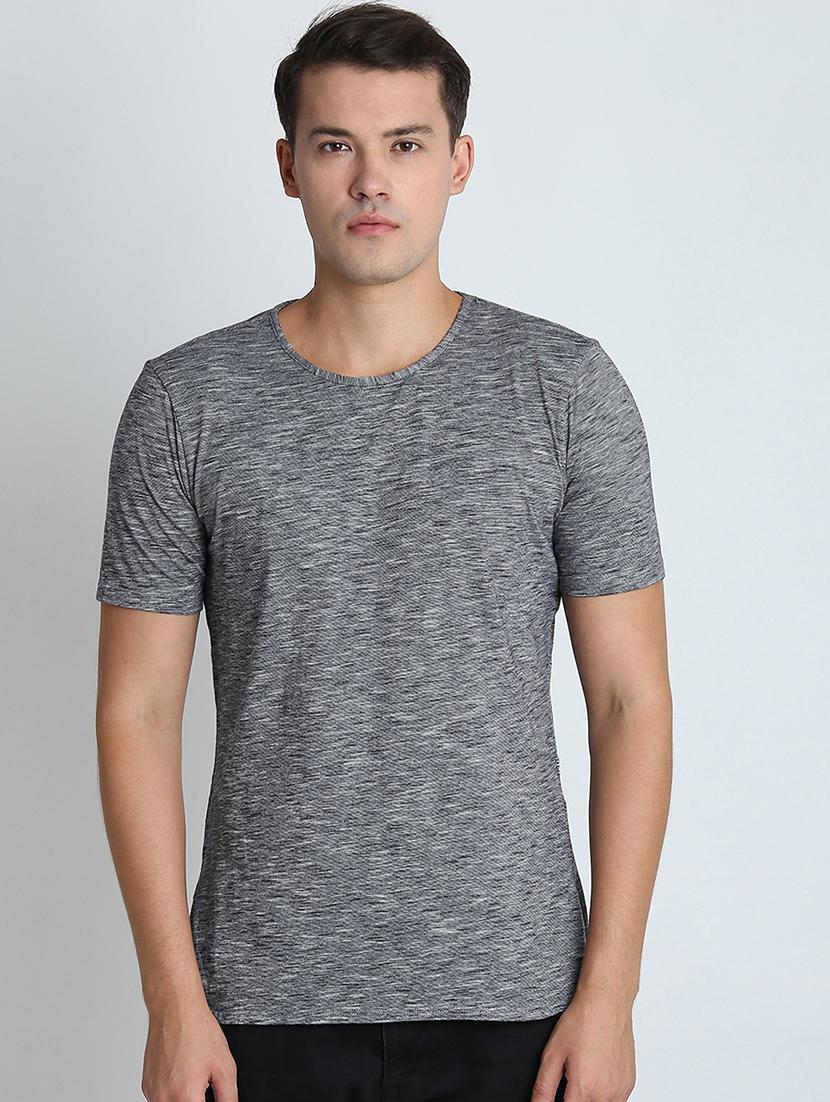 grey solid t-shirt - 16700936 - Zoom Image - 1