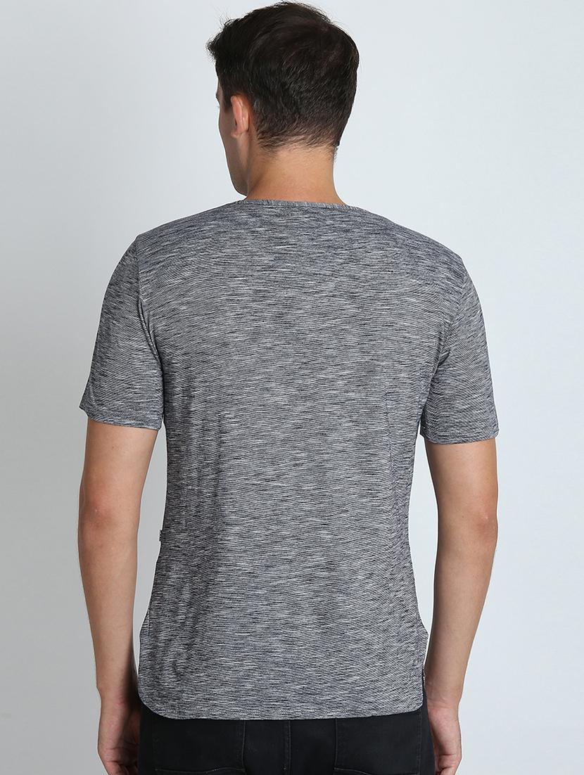 grey solid t-shirt - 16700936 - Zoom Image - 3