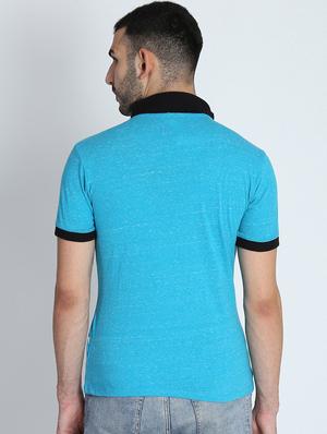 blue solid t-shirt - 16700941 - Standard Image - 3